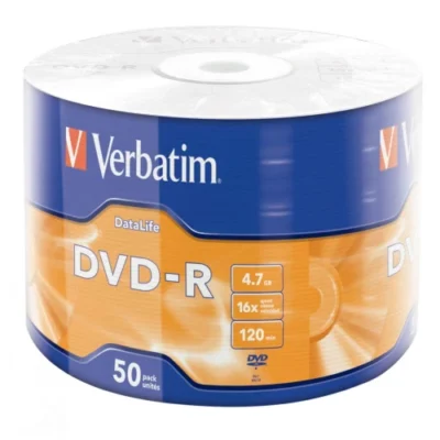 Verbatim 43791 4.7GB DVD-R 16X (Pack of 50 Disc) Shrink Pack