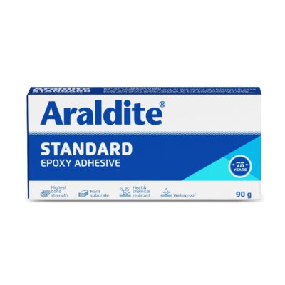 Araldite Standard 90g (R 50g, H 40g), High bond strength epoxy adhesive for use on diverse substrates for permanent fixing repair